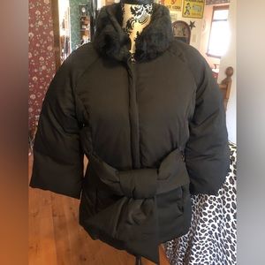 NWT Ladies Down Filled Little Black Jacket Size M